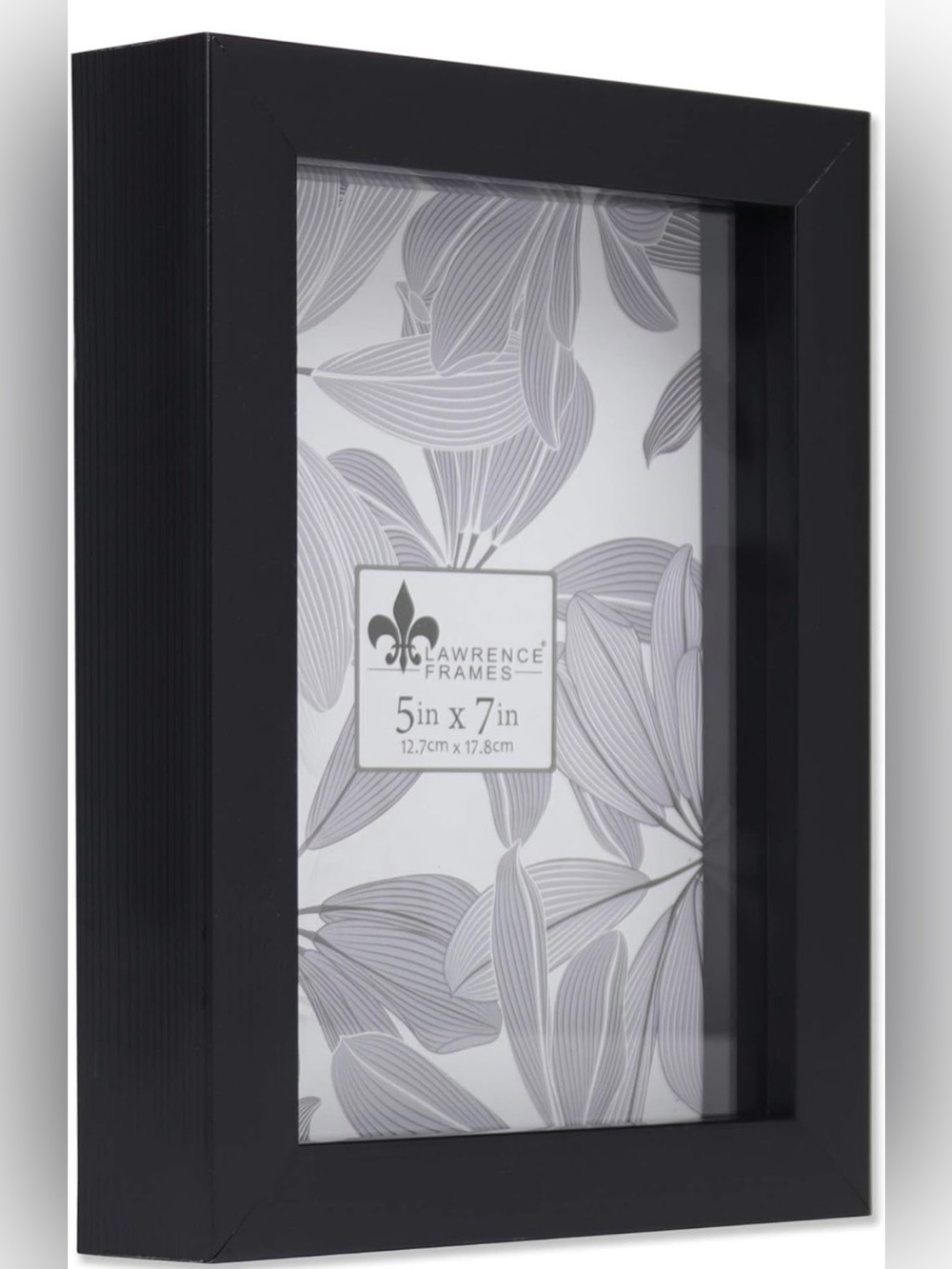 Lawrence Black Shadow Box Photo Frame - 5 x 7 BRAND NEW
